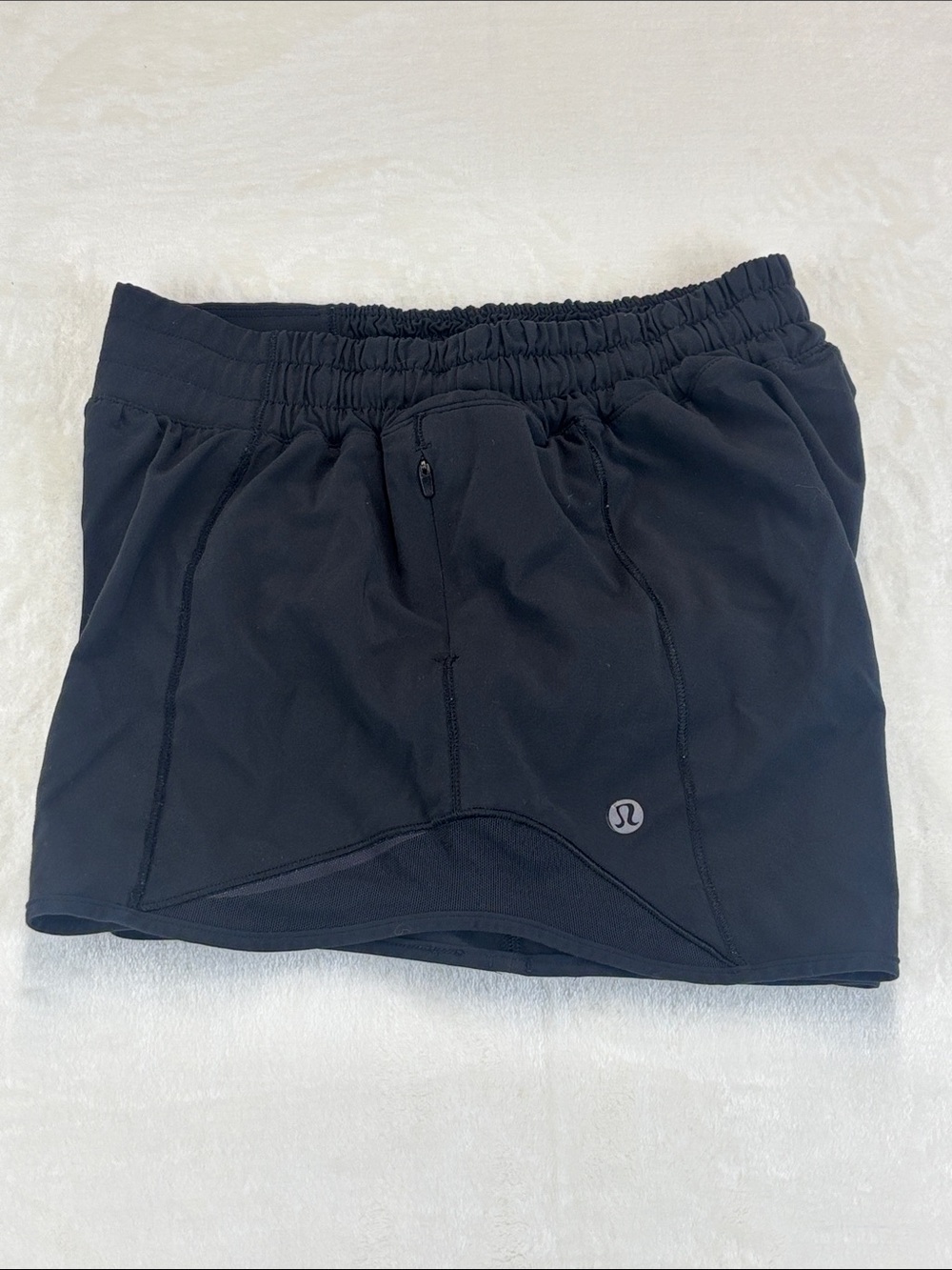 LULULEMON Hotty Hot Shorts Black Lined Running Athletic Size 4